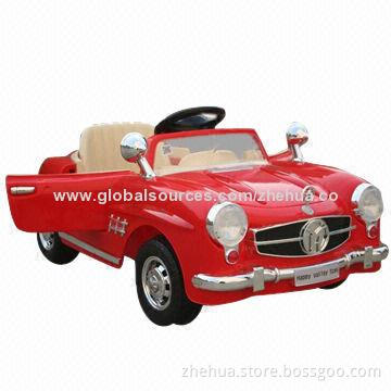 New hot-selling kids' R/C ride-on car toy with open door function and colorful flashlight
